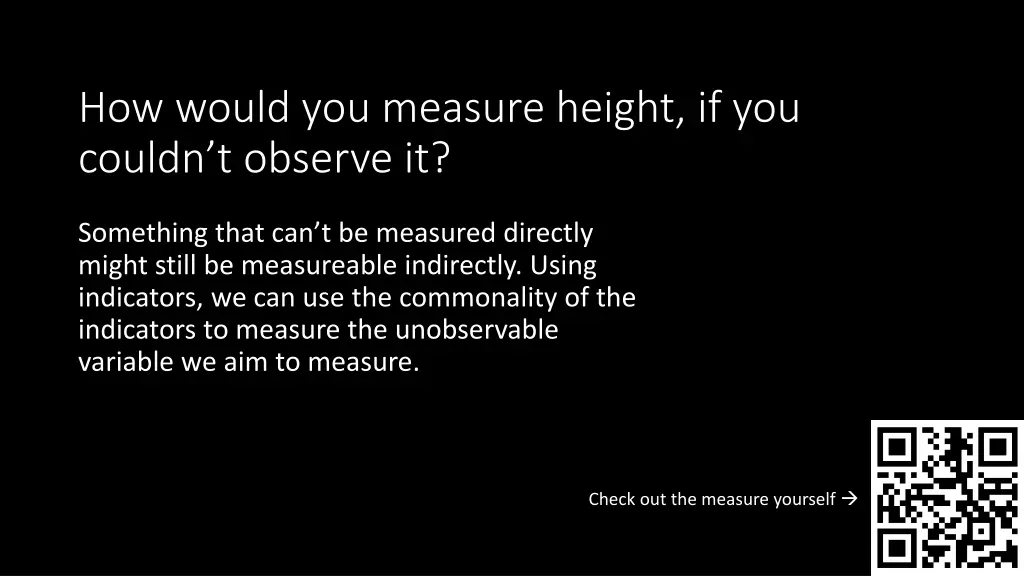 how would you measure height if you couldn