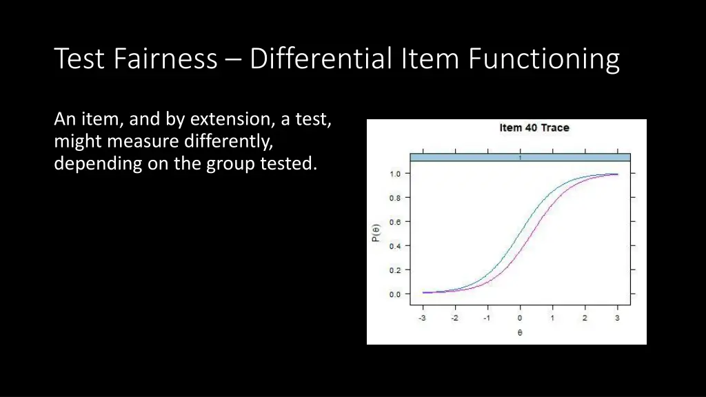 test fairness differential item functioning