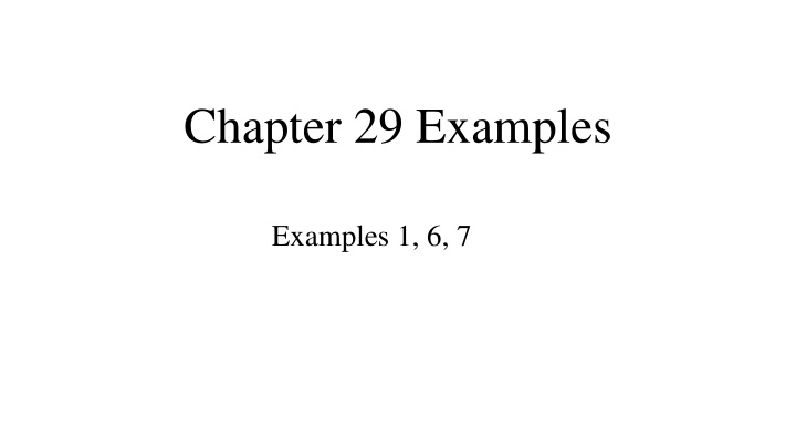 chapter 29 examples