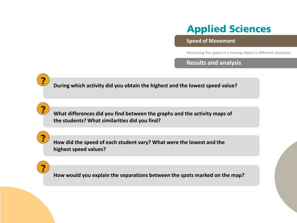 speed of movement 16