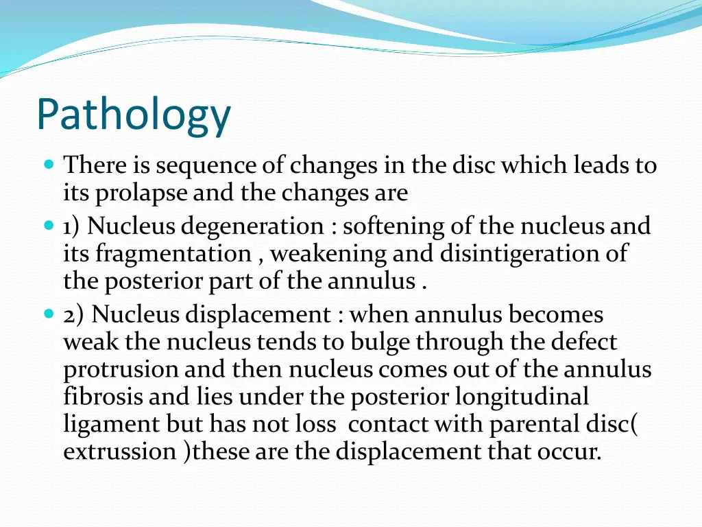 pathology there is sequence of changes