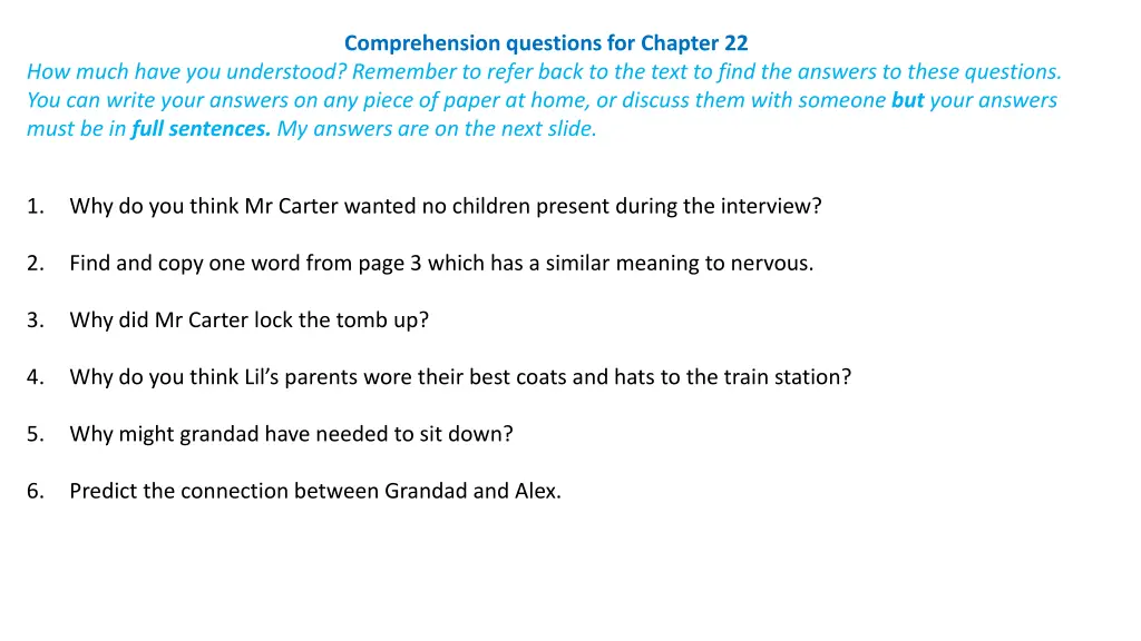 comprehension questions for chapter 22