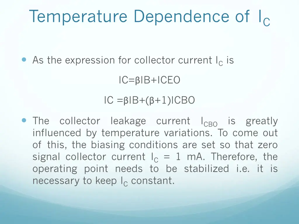 temperature dependence of i c