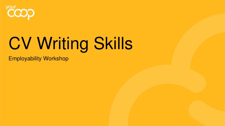 cv writing skills employability workshop