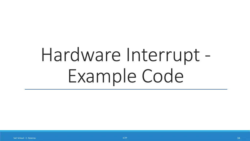 hardware interrupt example code