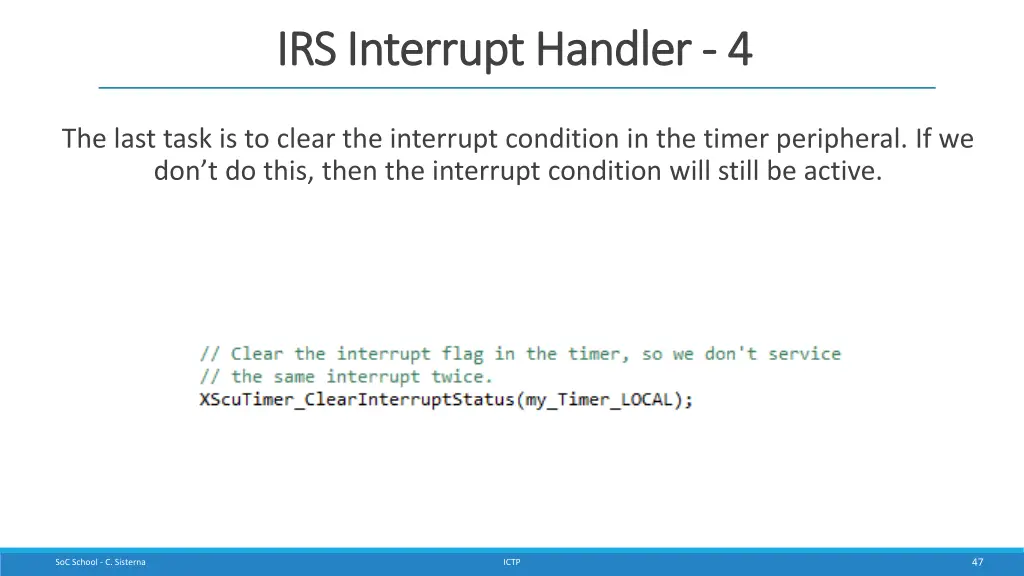 irs interrupt handler irs interrupt handler 4 4