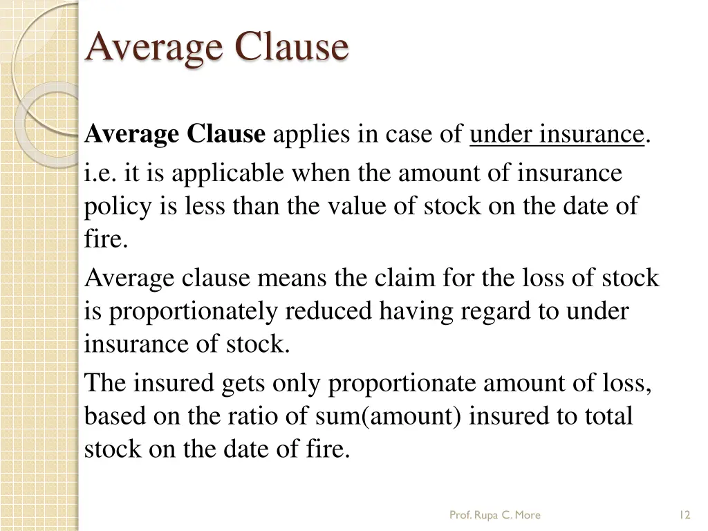 average clause