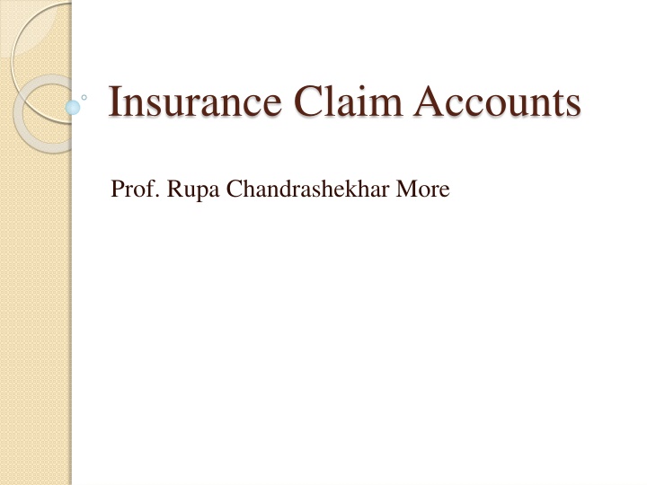 insurance claim accounts