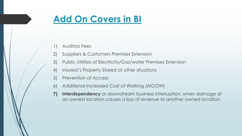 add on covers in bi