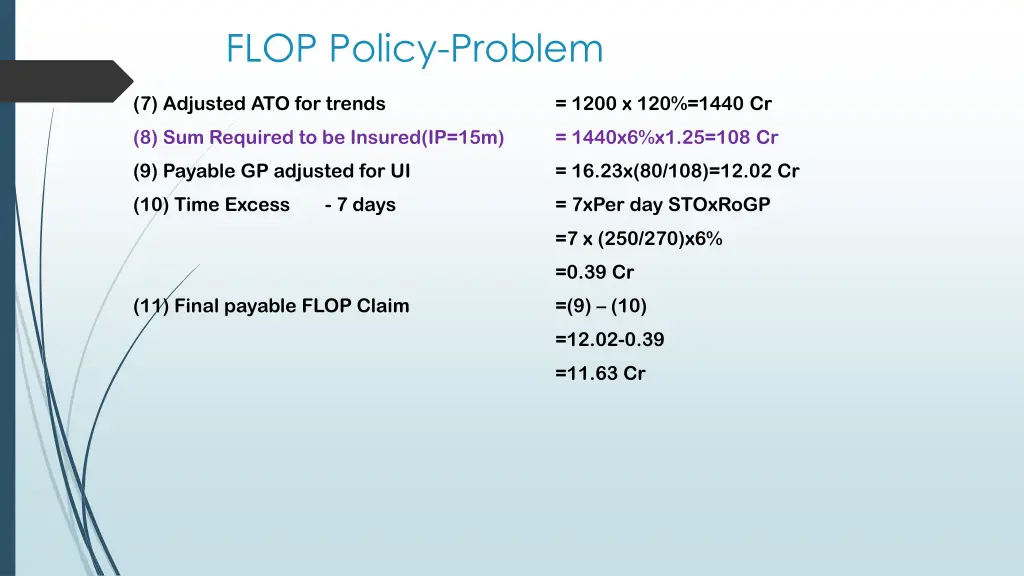 flop policy problem 2