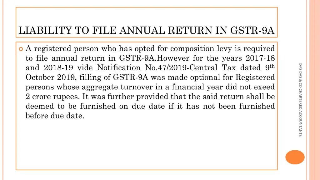 liability to file annual return in gstr 9a