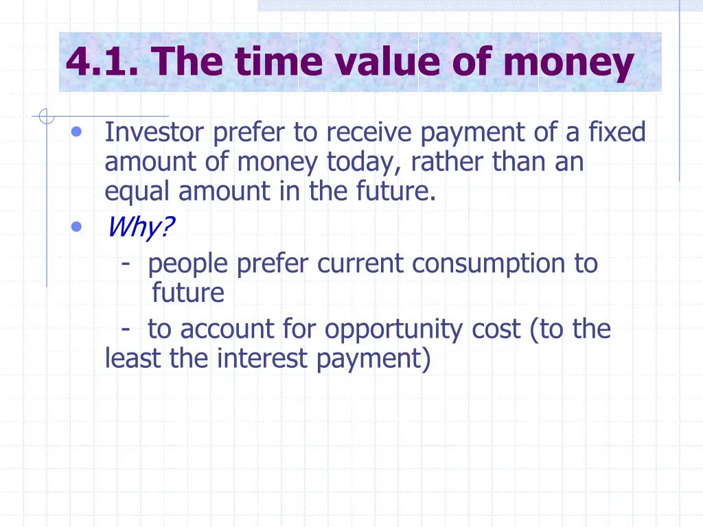 4 1 the time value of money