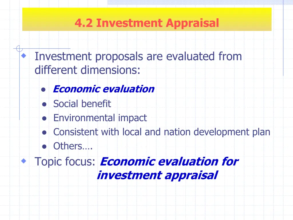 4 2 investment appraisal