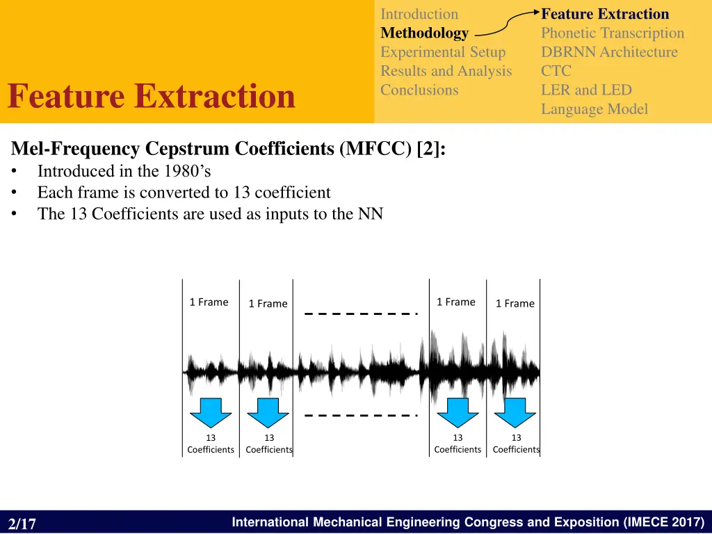 feature extraction phonetic transcription dbrnn