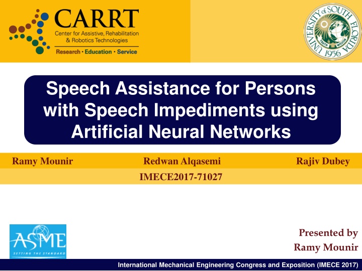 speech assistance for persons with speech