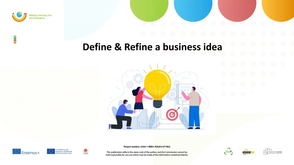 define refine a business idea