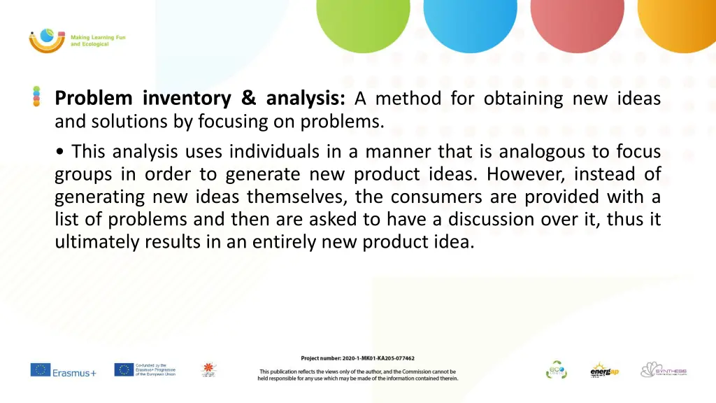 problem inventory analysis a method for obtaining