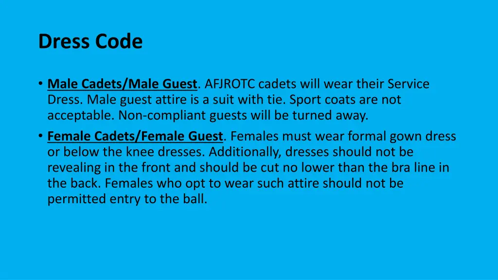 dress code