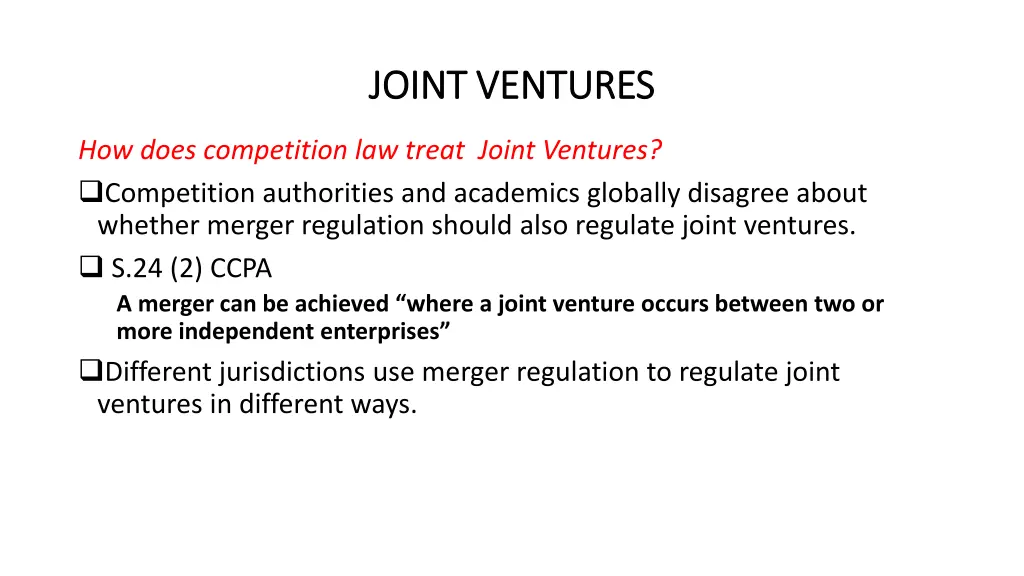 joint ventures joint ventures 1