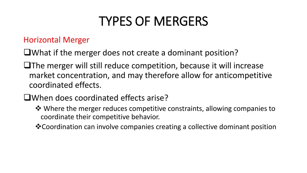 types of mergers types of mergers 1