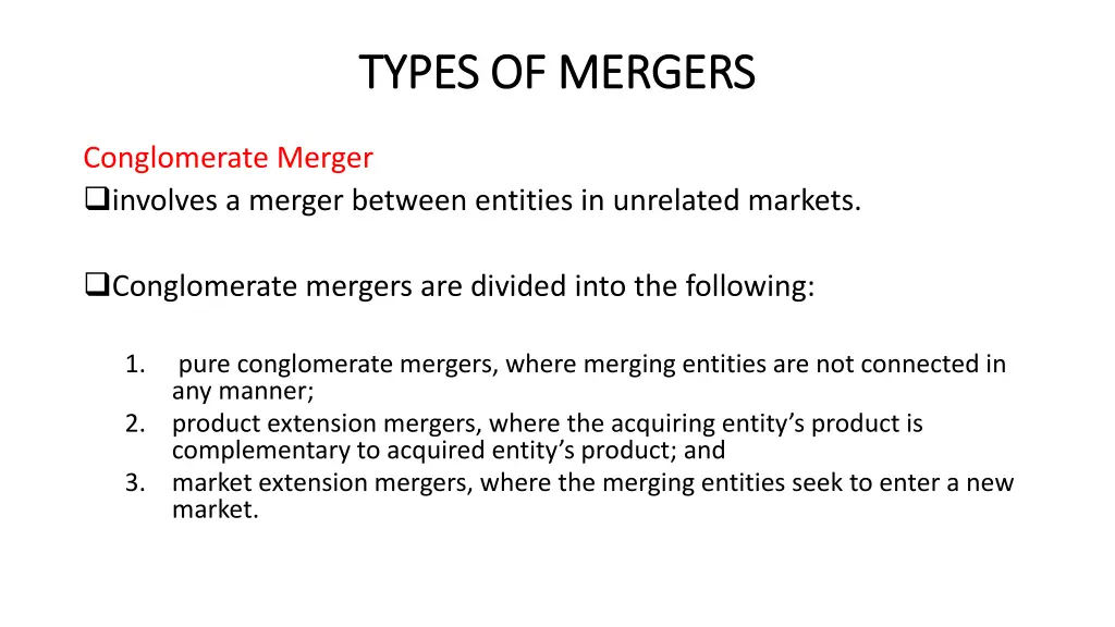 types of mergers types of mergers 4