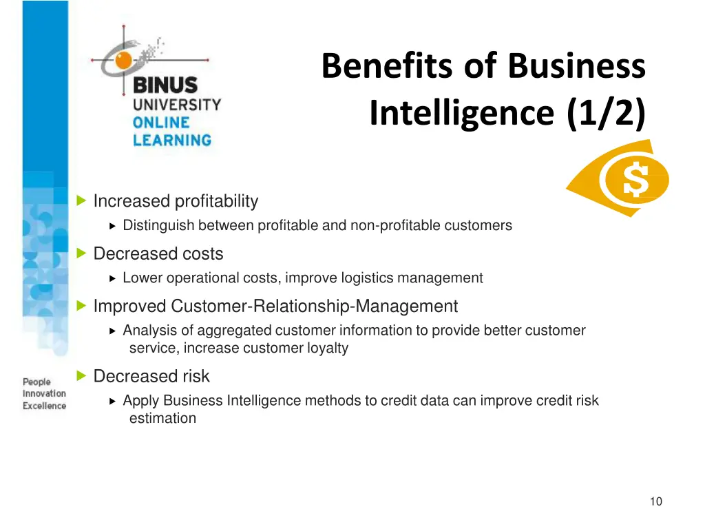 benefits of business intelligence 1 2