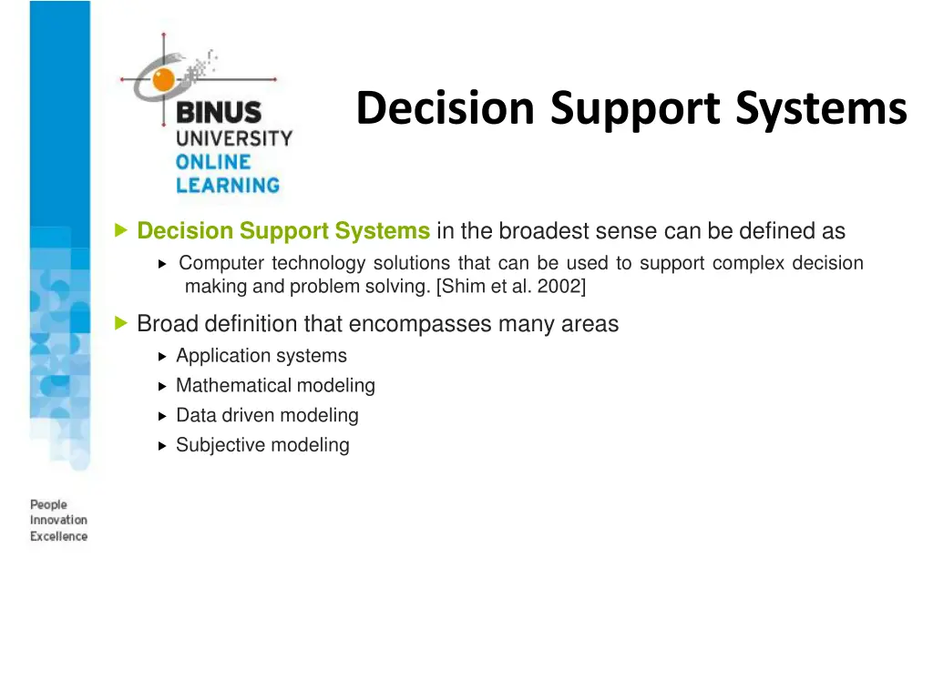 decision support systems