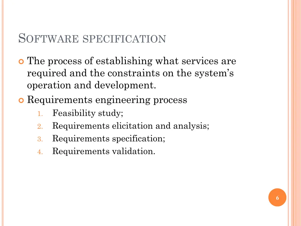 s oftware specification