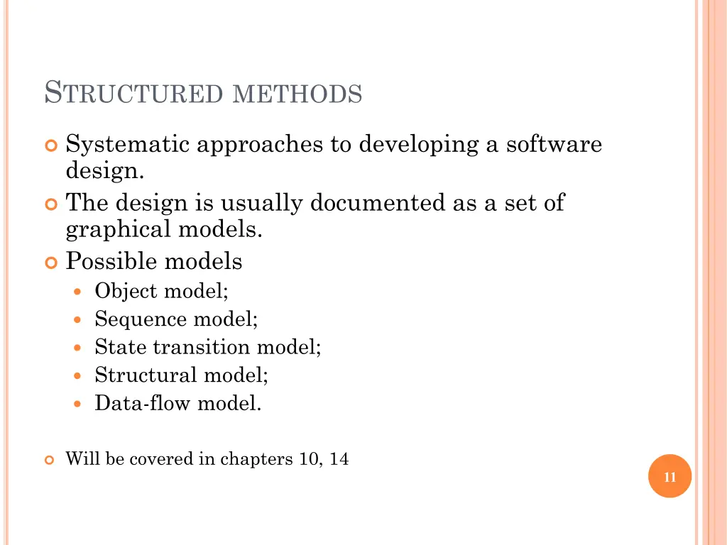 s tructured methods