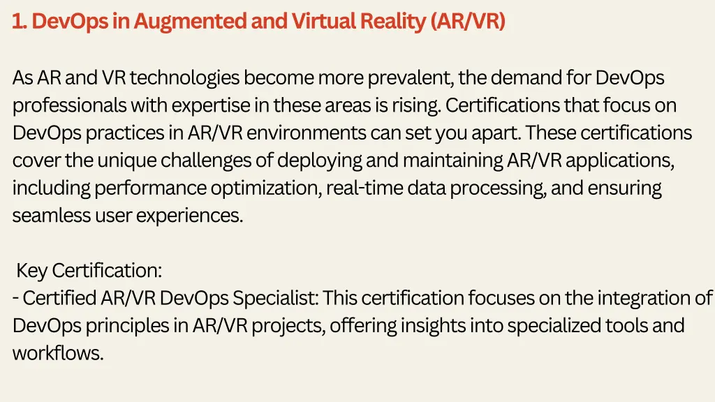 1 devops in augmented and virtual reality ar vr