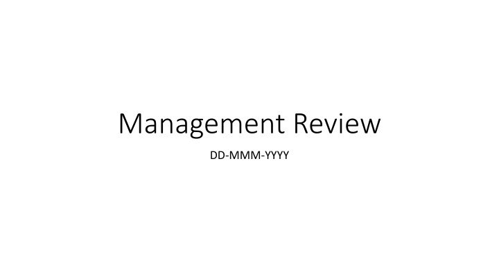 management review