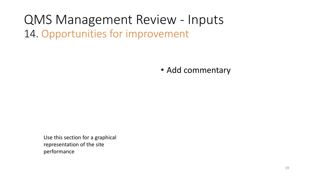 qms management review inputs 14 opportunities