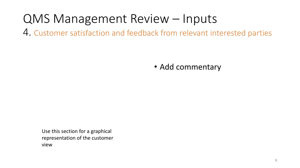 qms management review inputs 4 customer