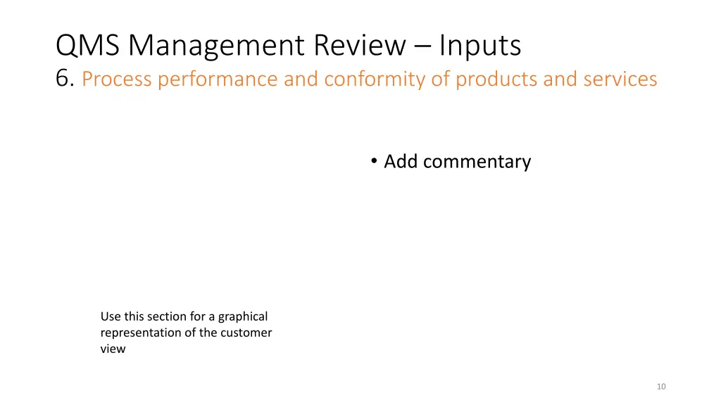 qms management review inputs 6 process