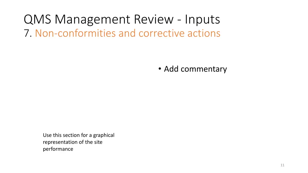 qms management review inputs 7 non conformities