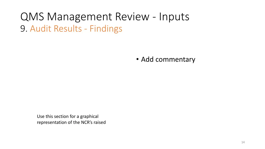 qms management review inputs 9 audit results 1