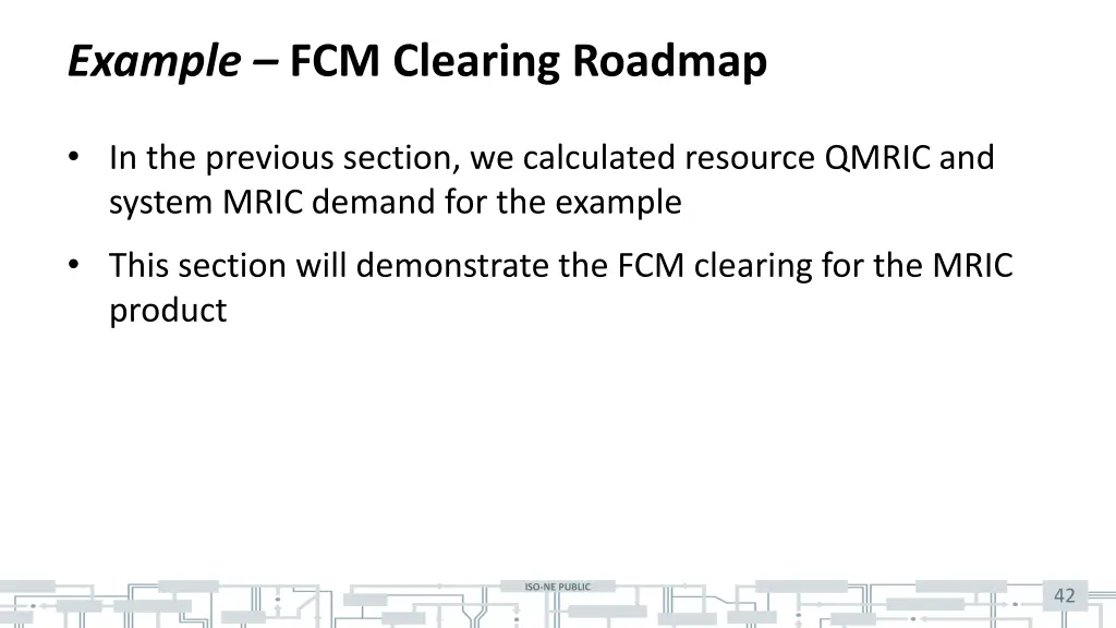 example fcm clearing roadmap