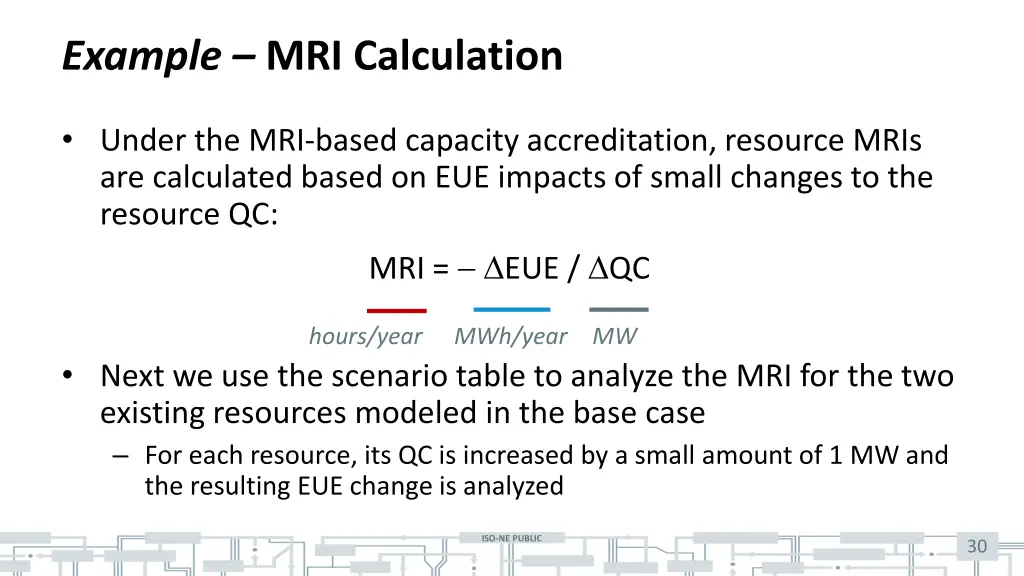 example mri calculation