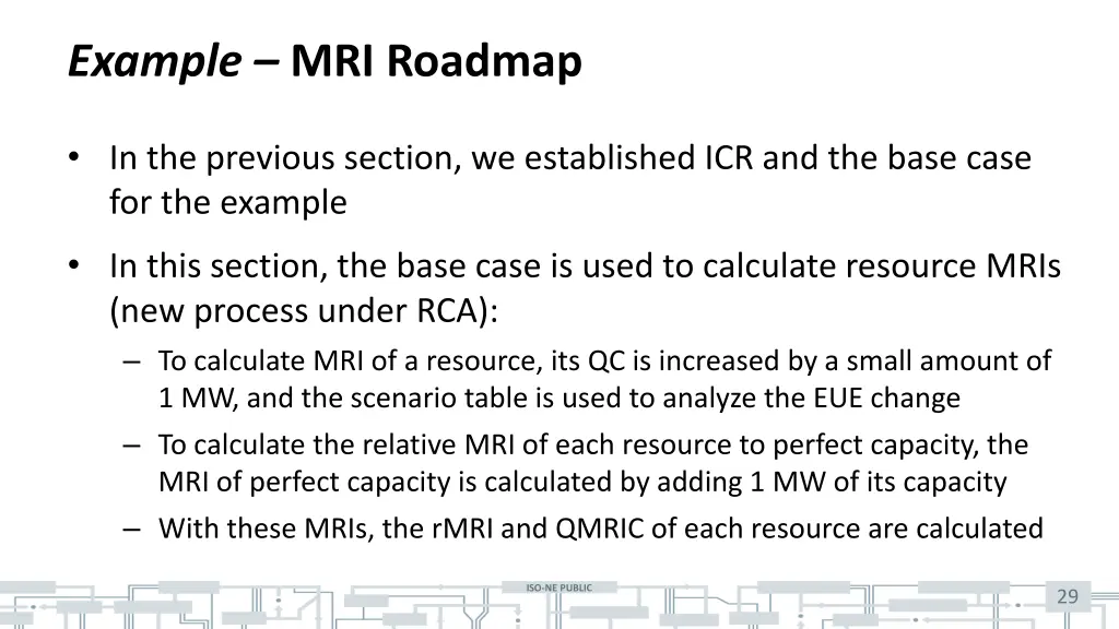 example mri roadmap