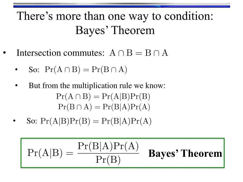 there s more than one way to condition bayes