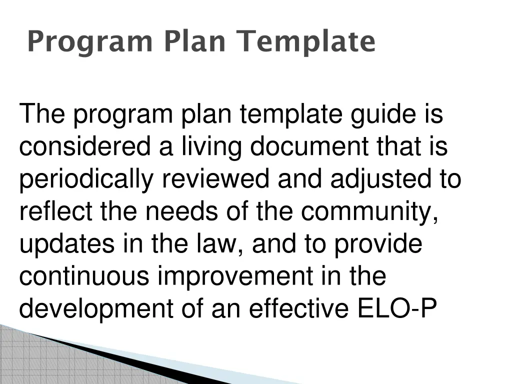 program plan template