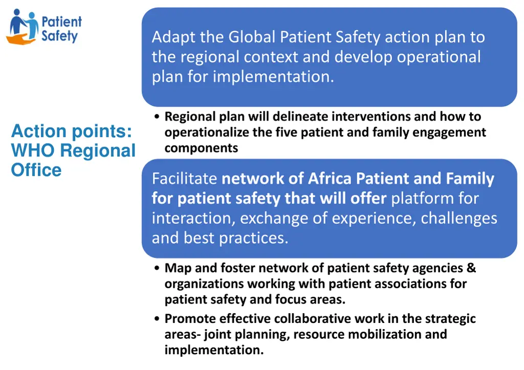 adapt the global patient safety action plan