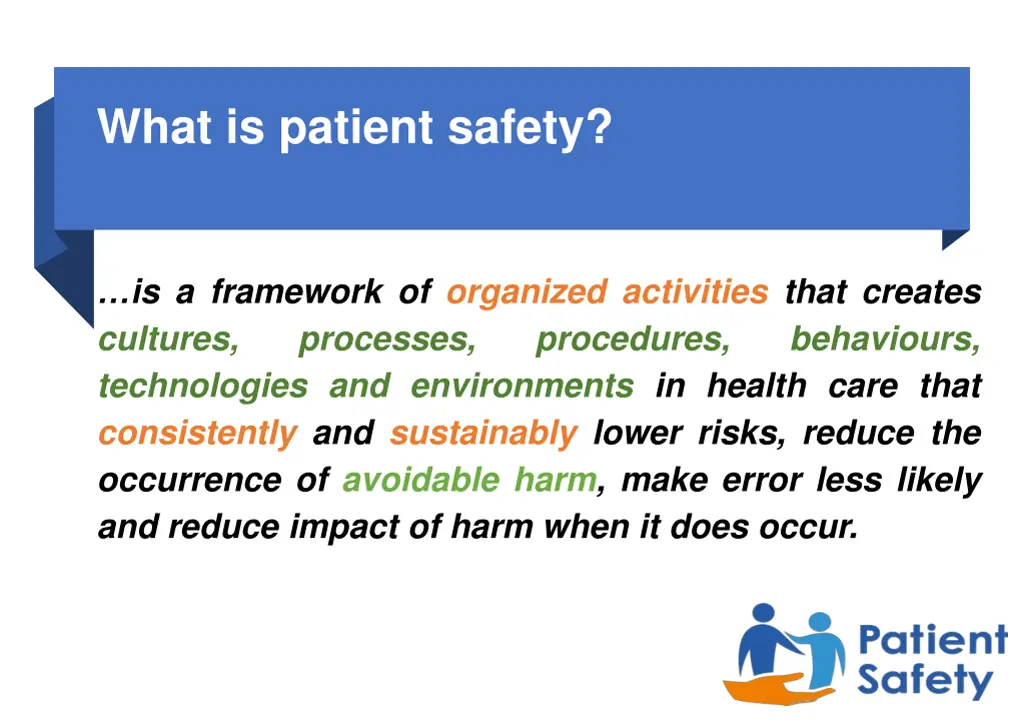 what is patient safety