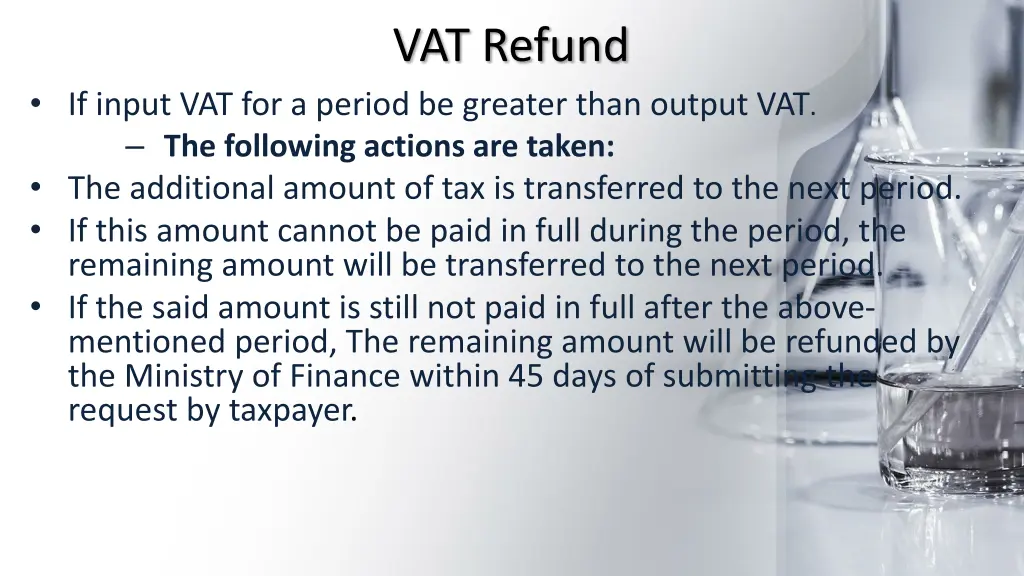 vat refund