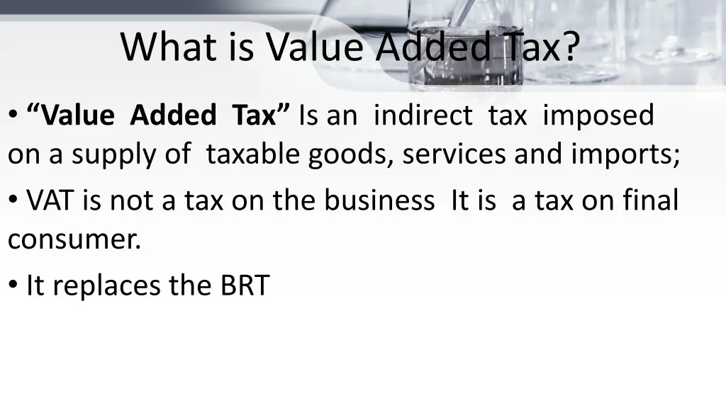 what is value added tax