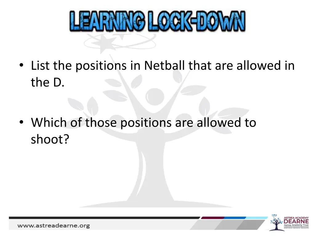 list the positions in netball that are allowed