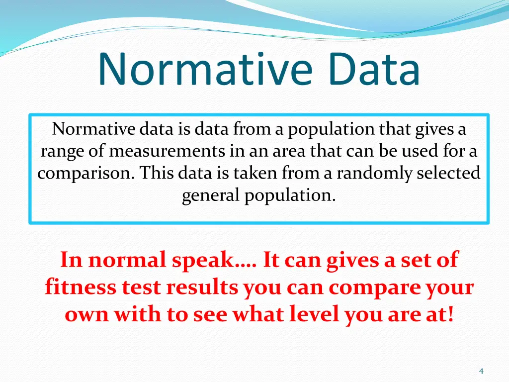 normative data