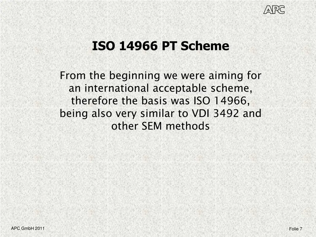 iso 14966 pt scheme