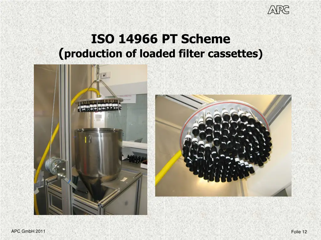 iso 14966 pt scheme production of loaded filter 2