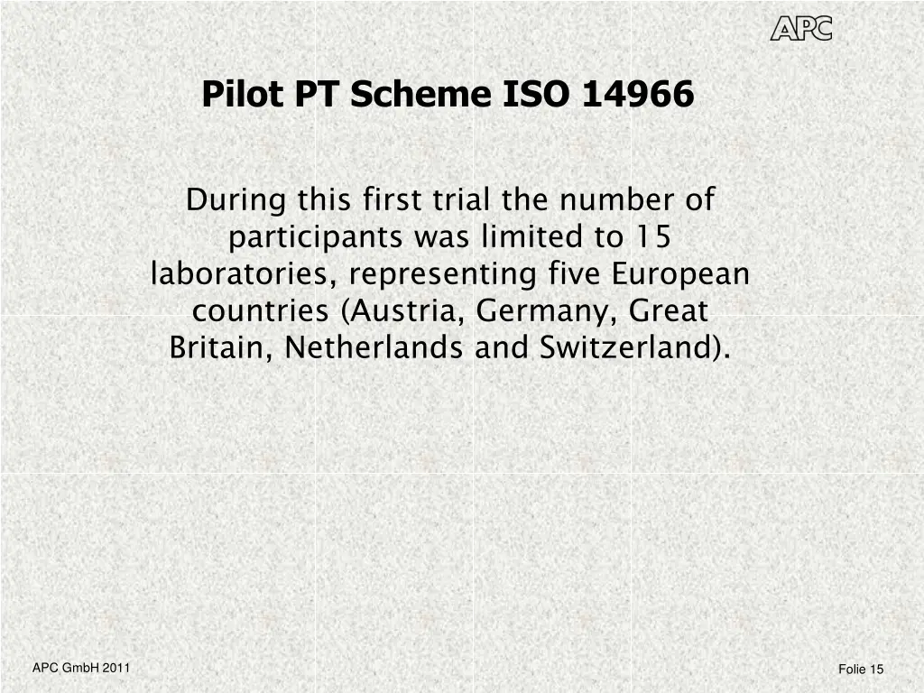 pilot pt scheme iso 14966